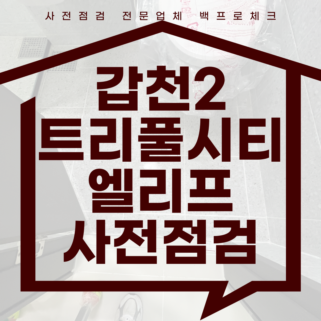 (마감)갑천2 트리풀시티 엘리프 사전점검, 현재 공동구매 진행 중!